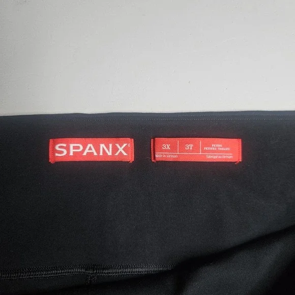 Spanx Womens New Casual Leggings 3X Petite Classic Black Pants  Shaper NWT - Picture 2 of 15